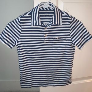 Boys Vineyard short sleeve striped cotton polo